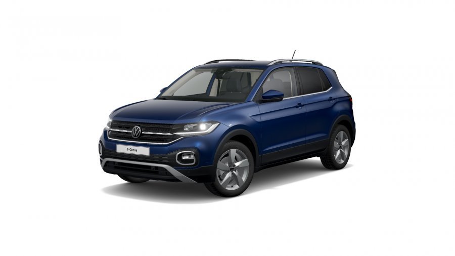 Volkswagen T-Cross, T-Cross Style 1,0 TSI 81 kW 7DSG, barva modrá