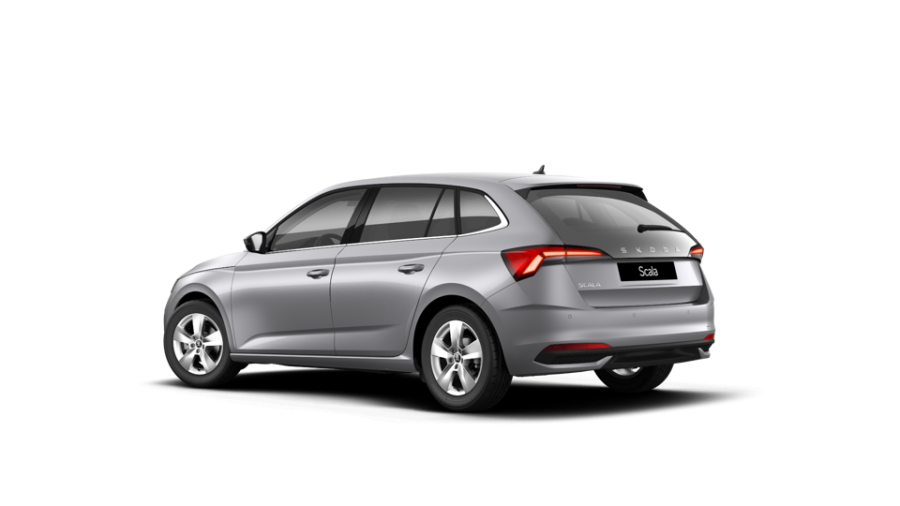 Škoda Scala, 1,0 TSI 85 kW 7° automatická DSG, barva stříbrná