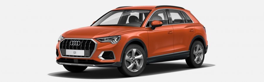 Audi Q3, Nové Audi Q3 Advanced 35 TDI 110 kW, barva oranžová