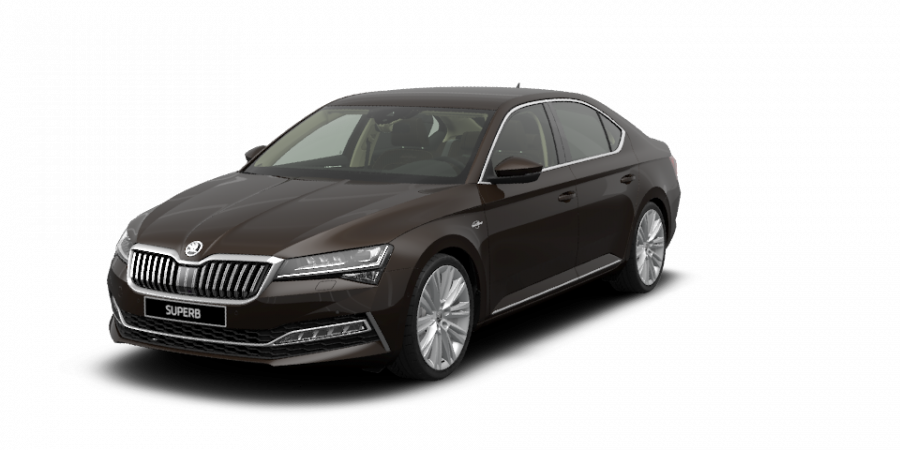 Škoda Superb, 2,0 TDI 140 kW 7-stup. automat. 4x4, barva hnědá