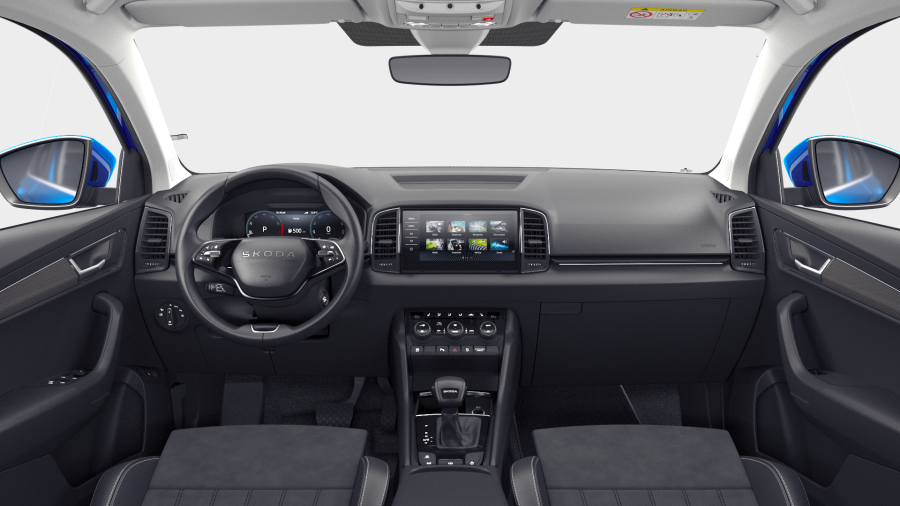 Škoda Karoq, 1,5 TSI 110 kW 7° automatická DSG, barva modrá