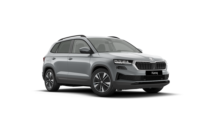 Škoda Karoq, 1,5 TSI 110 kW 7° automatická DSG, barva stříbrná