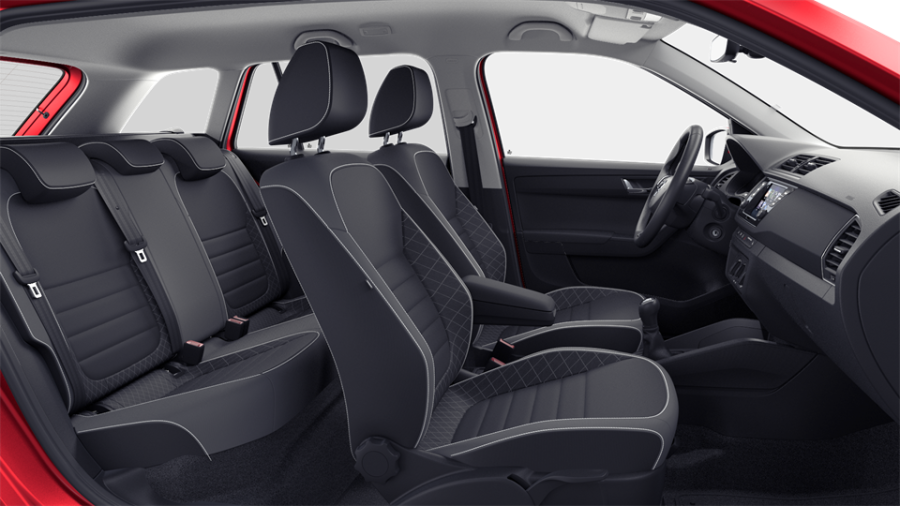 Škoda Fabia, 1,0 TSI 70 kW 5-stup. mech., barva červená