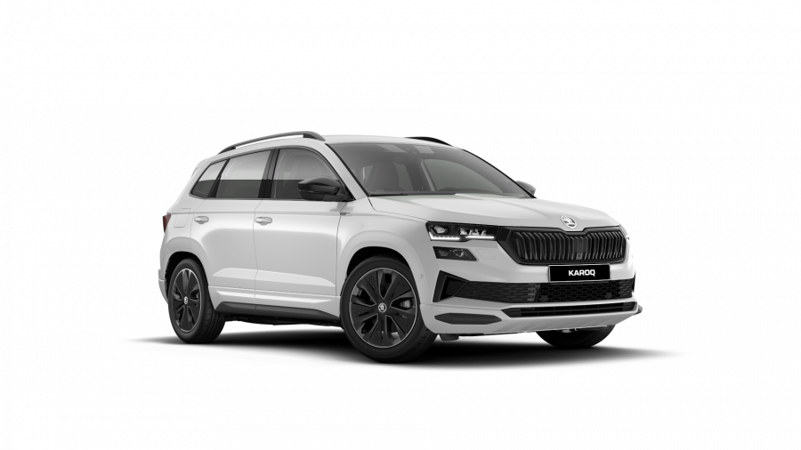 Škoda Karoq, 1,5 TSI 110 kW 6-stup. mech., barva bílá