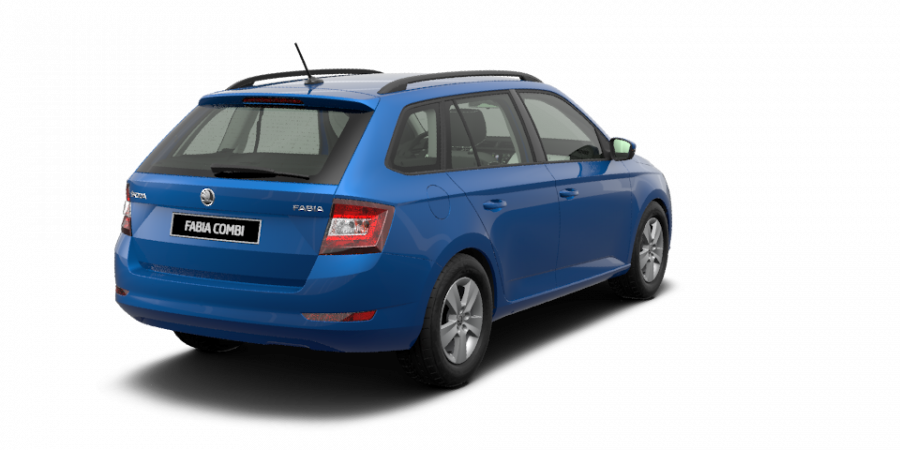 Škoda Fabia, 1,0 MPI 55 kW 5-stup. mech., barva modrá