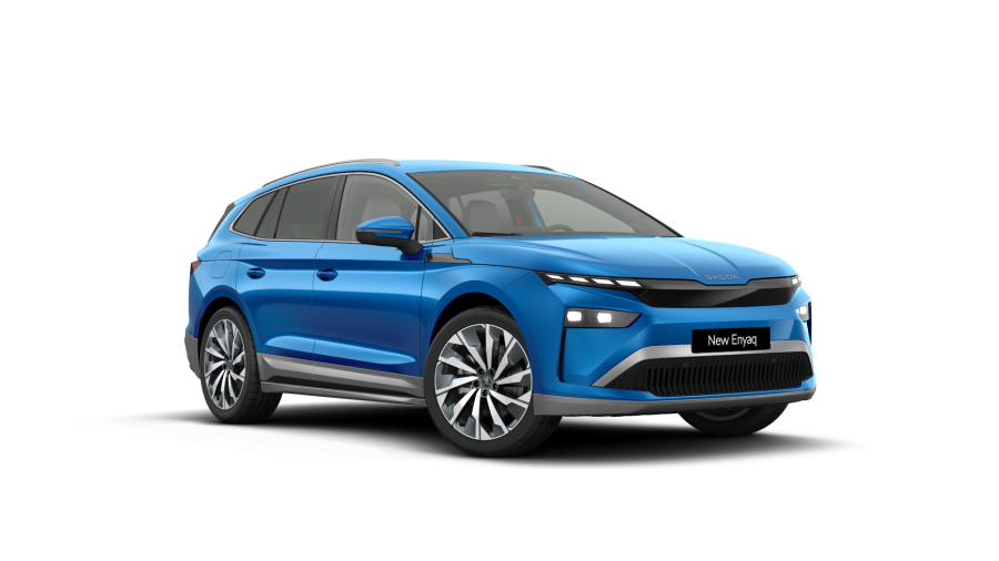 Škoda Enyaq iV, 82 kWh 210,00 kW 1° automatická, barva modrá