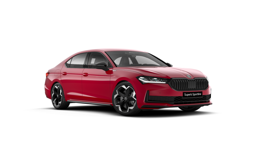 Škoda Superb, 2,0 TSI 195 kW 7-stup. automat. 4x4, barva červená