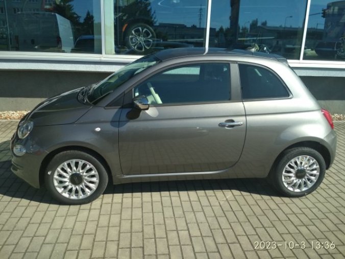 Fiat 500, 1.0 BSG 70k Hybrid, barva šedá