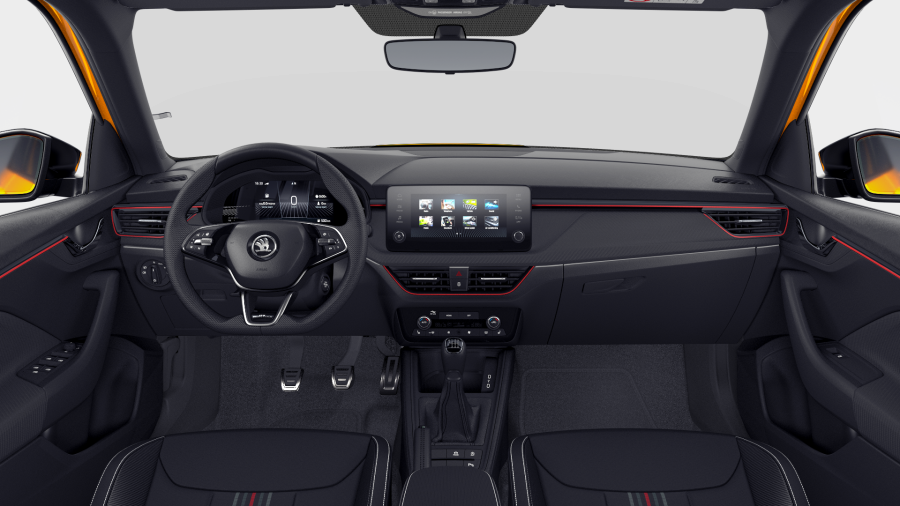 Škoda Kamiq, 1,0 TSI 85 kW 6-stup. mech., barva oranžová