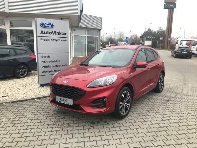 Ford Kuga, ST-Line X, 5dveřová, 1.5 EcoBoost 110 kW/150 k, 6st. manuální, barva červená