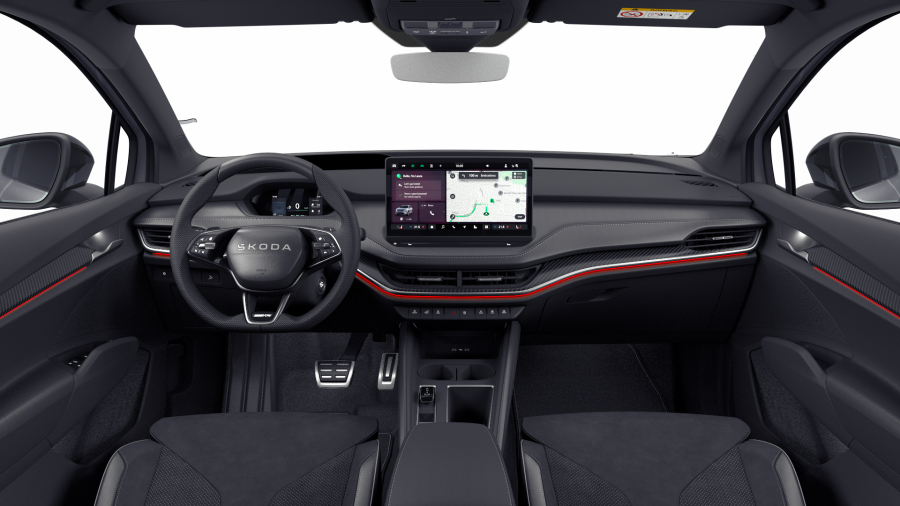 Škoda Enyaq iV, 82 kWh 1-stup. automat. 4x4, barva stříbrná