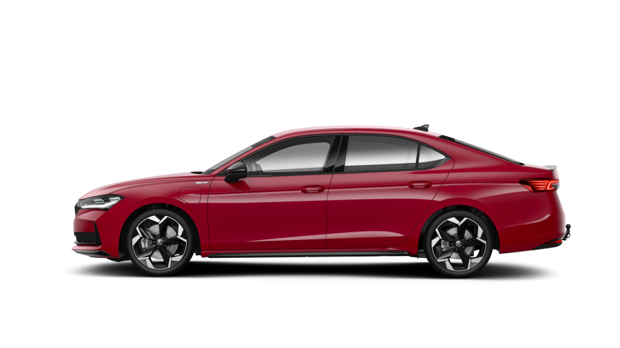 Škoda Superb, 1,5 TSI iV 200 kW 6° automatická DSG, barva červená
