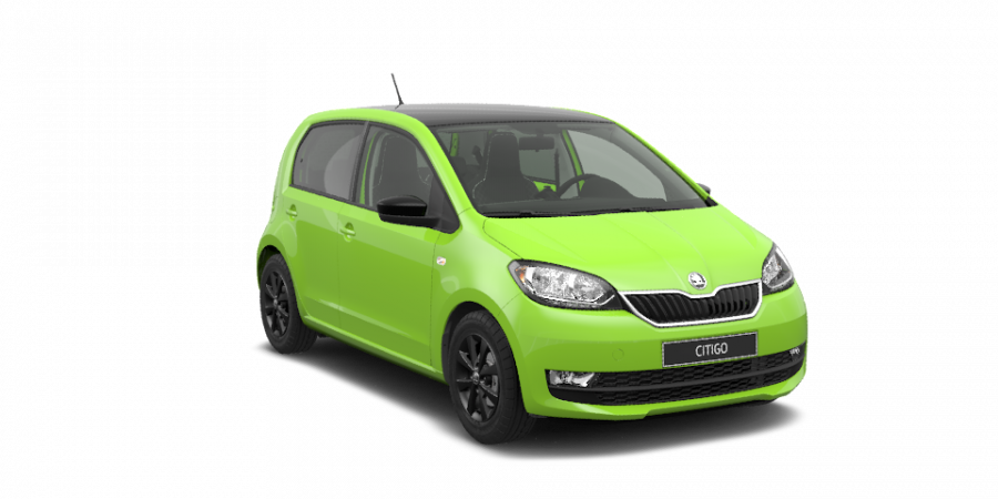 Škoda Citigo, 1,0 MPI 55 kW 5-stup. mech., barva zelená