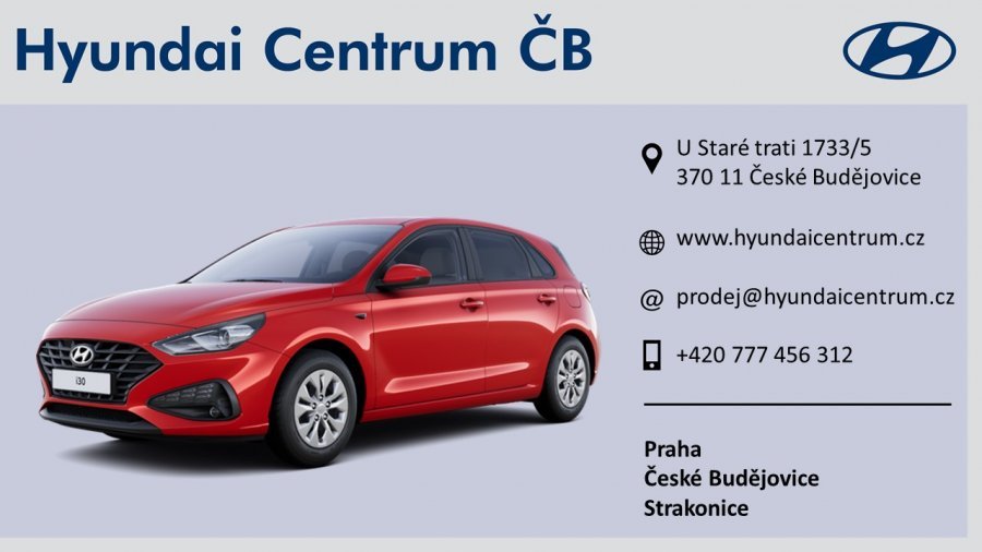 Hyundai i30, 1,5i CVVT 81 kW (95 NAT) 6 st. man, barva červená