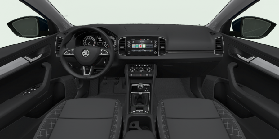 Škoda Karoq, 1,6 TDI 85 kW 6-stup. mech., barva modrá