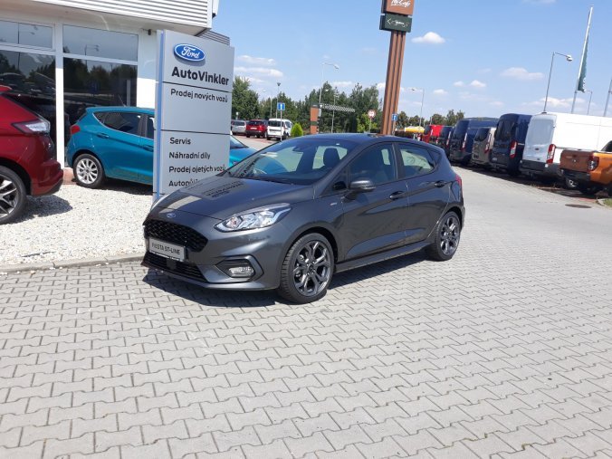 Ford Fiesta, ST-Line, 5dveřová, 1.0 EcoBoost 92 kW/125 k, 6st. manuální, barva šedá