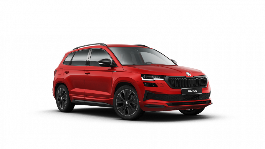 Škoda Karoq, 1,5 TSI 110 kW 7-stup. automat., barva červená