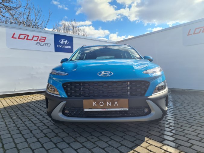 Hyundai Kona, 1,0 T-GDI 88 kW MT PE, barva modrá