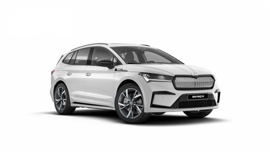 Škoda Enyaq iV, 82 kWh 150 kW 1° převodovka, barva bílá