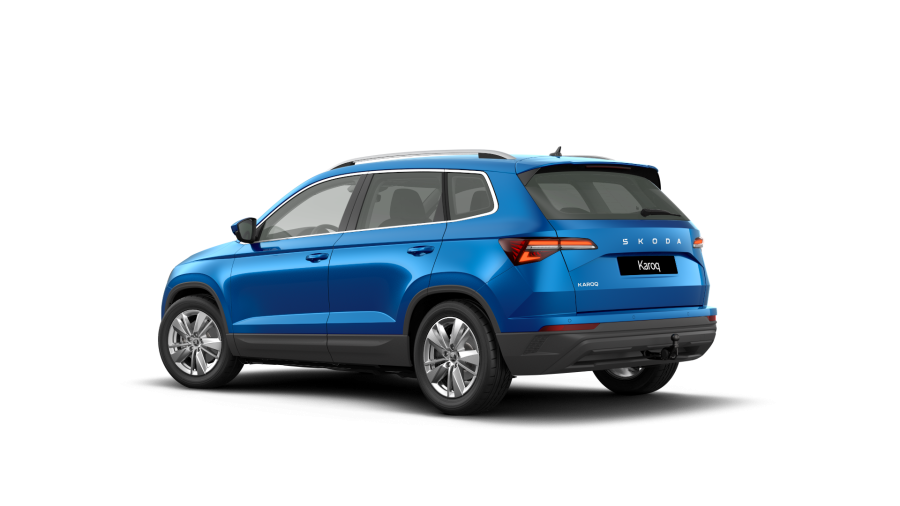 Škoda Karoq, 1,5 TSI 110 kW 7-stup. automat., barva modrá