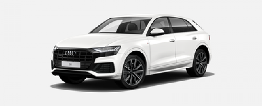 Audi Q8, 45 TDI 170 kW quattro, barva bílá