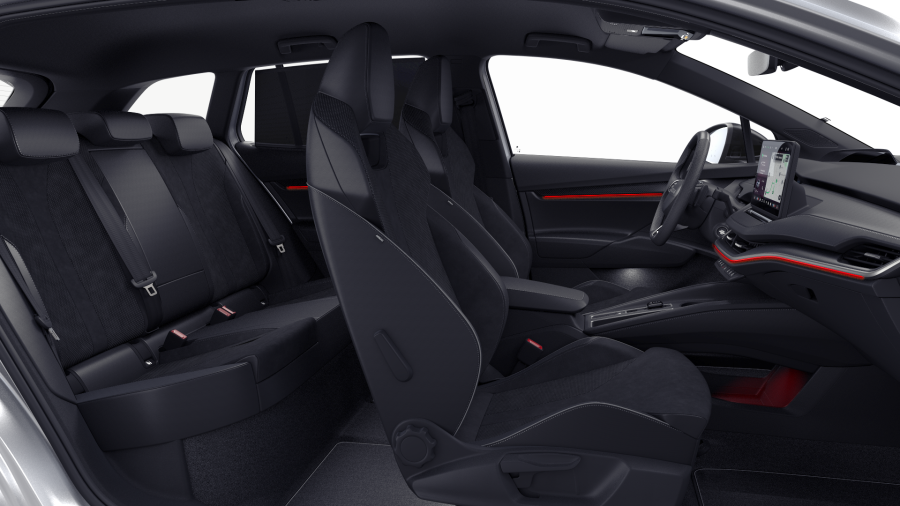 Škoda Enyaq iV, 82 kWh 210,00 kW 1° automatická, barva stříbrná