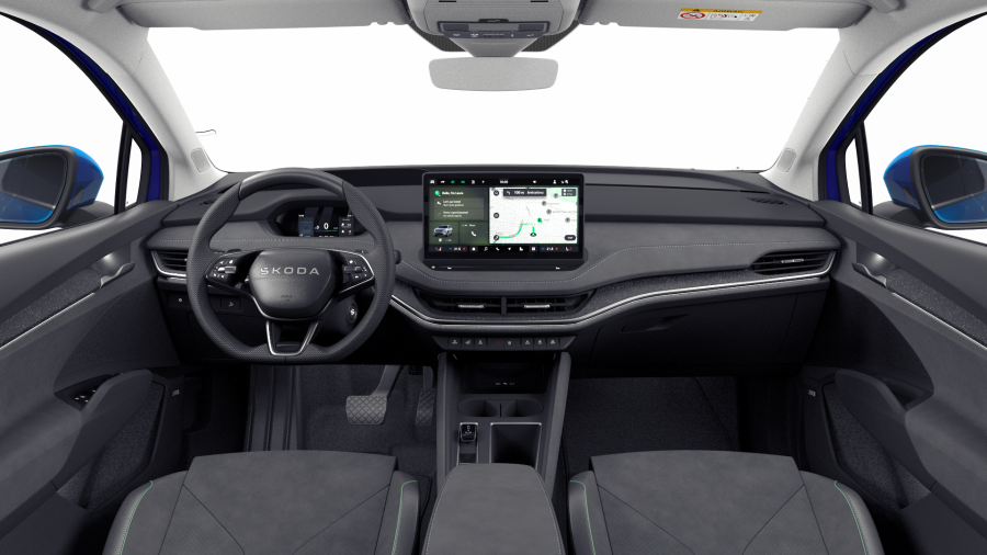 Škoda Enyaq iV, 82 kWh 210,00 kW 1° automatická, barva modrá