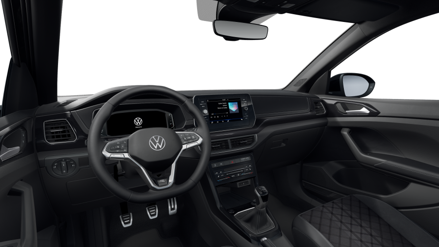 Volkswagen T-Cross, T-Cross R-Line People 1.0 TSI 85 kW 6G, barva černá