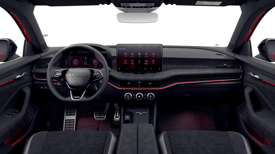 Škoda Superb, 2,0 TSI 195 kW 7° automatická DSG 4x4, barva červená