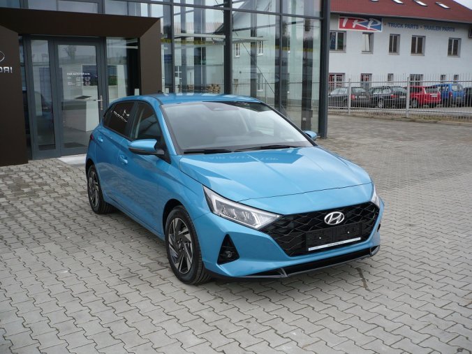 Hyundai i20, 1,0 T-GDI 74 kW (95 NAT) 6 st. man, barva modrá