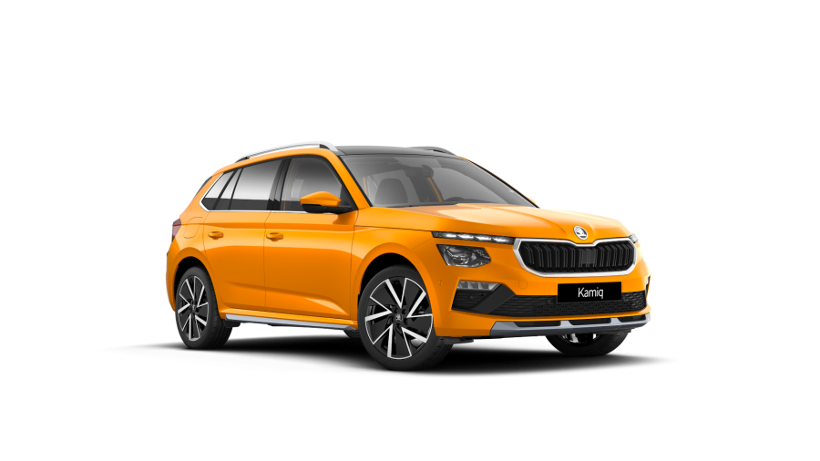 Škoda Kamiq, 1,0 TSI 85 kW 7° automatická DSG, barva oranžová