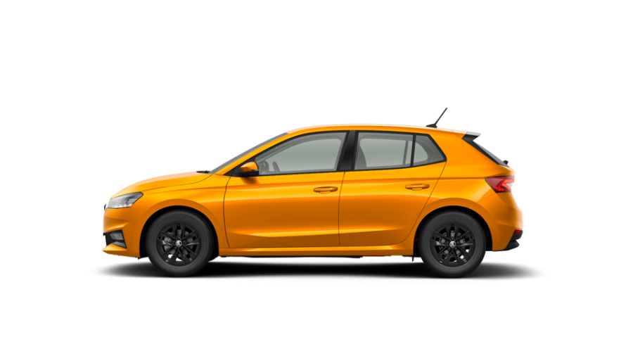 Škoda Fabia, 1,0 MPI 59 kW 5° manuální, barva oranžová