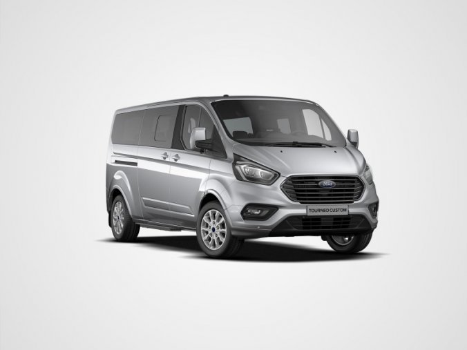 Ford Tourneo Custom, CUSTOM TOURNEO, 320 L2, TITANIUM X, 2.0 185K MHEV,, barva stříbrná