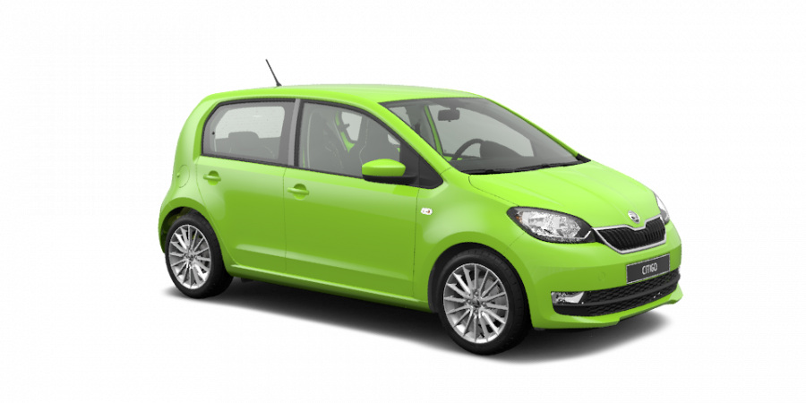 Škoda Citigo, 1,0 MPI 44 kW 5-stup. mech., barva zelená