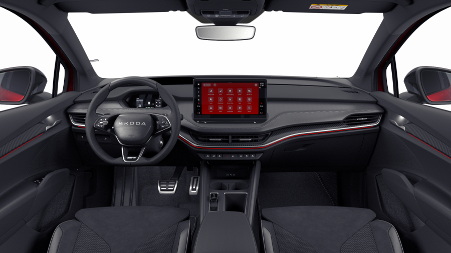 Škoda Enyaq iV, 82 kWh 220 kW 1° převodovka 4x4, barva červená