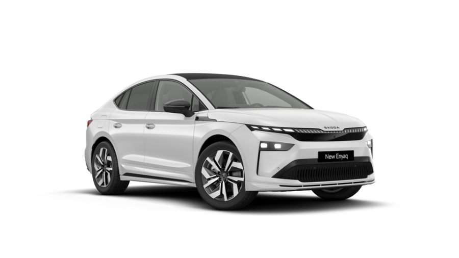 Škoda Enyaq iV, 82 kWh 210,00 kW 1° automatická 4x4, barva bílá