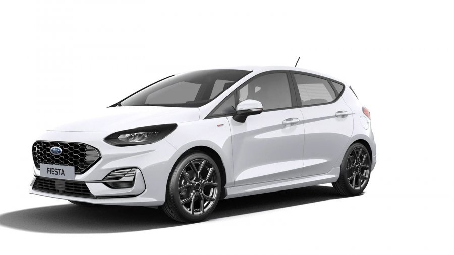 Ford Fiesta, ST-Line, 5dveřová, 1,0 EcoBoost Hybrid (mHEV) 92 kW/125 k, 6st. manuální, barva bílá