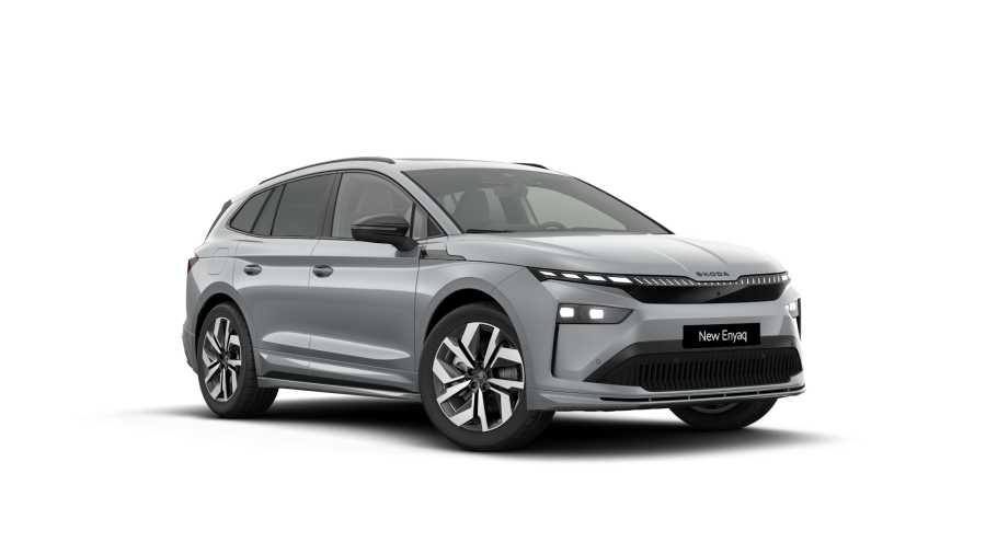 Škoda Enyaq iV, 82 kWh 210 kW 1° automatická 4x4, barva stříbrná