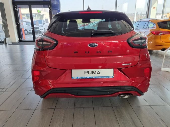 Ford Puma, ST-Line X, 5dveřová, 1.0 EcoBoost (mHEV) 92 kW/125 k, 6st. manuální, barva červená