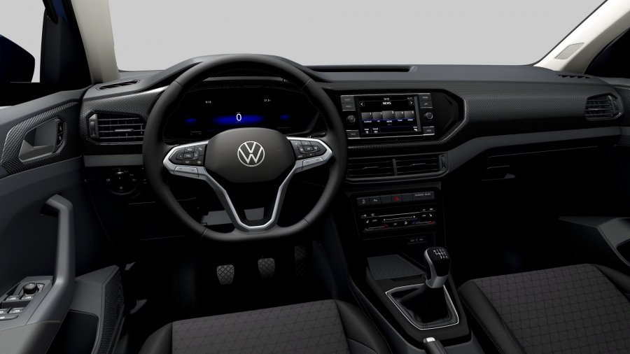 Volkswagen T-Cross, T-Cross Life 1,0 TSI 81 kW 6G, barva modrá