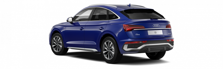 Audi Q5 Sportsback, Q5 SB S line 40 TDI 150kW quattro, barva modrá