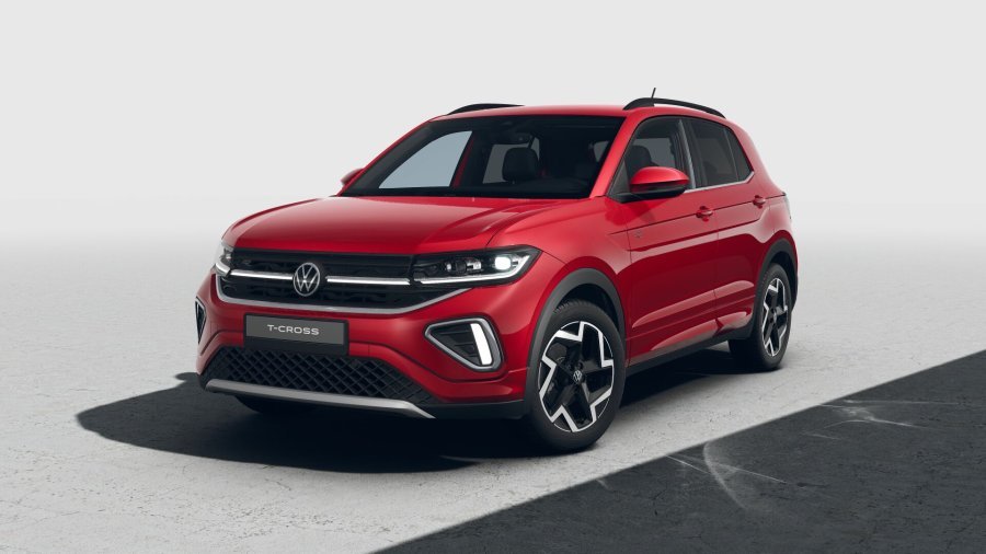 Volkswagen T-Cross, T-Cross R-Line People1.5 TSI 110 kW 7DSG, barva červená
