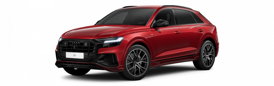 Audi Q8, Q8 55 TFSI quattro, barva červená