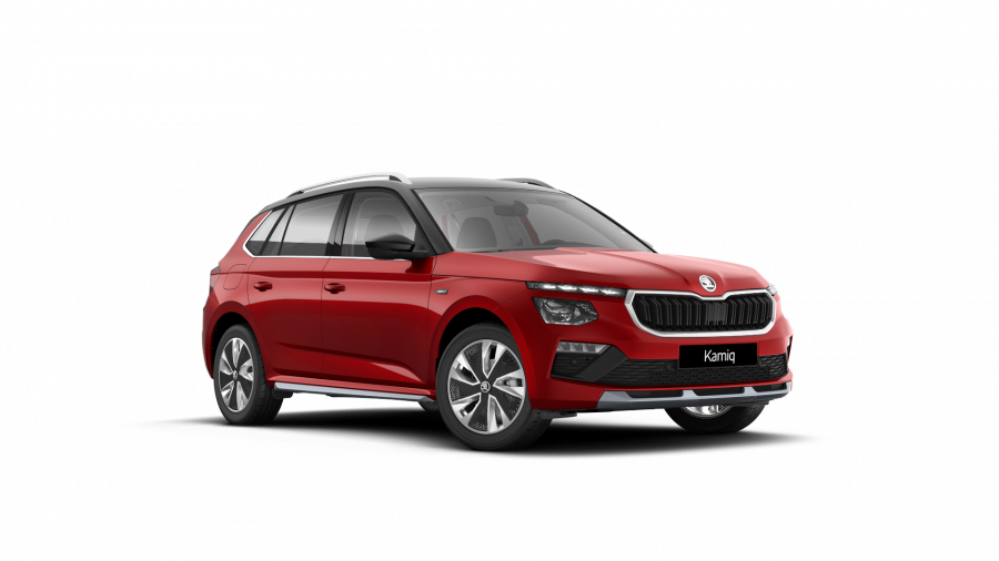 Škoda Kamiq, 1,0 TSI 85 KW 6-stup. mech., barva červená