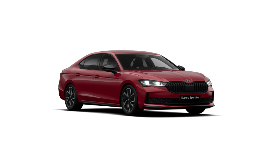 Škoda Superb, 2,0 TSI 195 kW 7-stup. automat. 4x4, barva červená