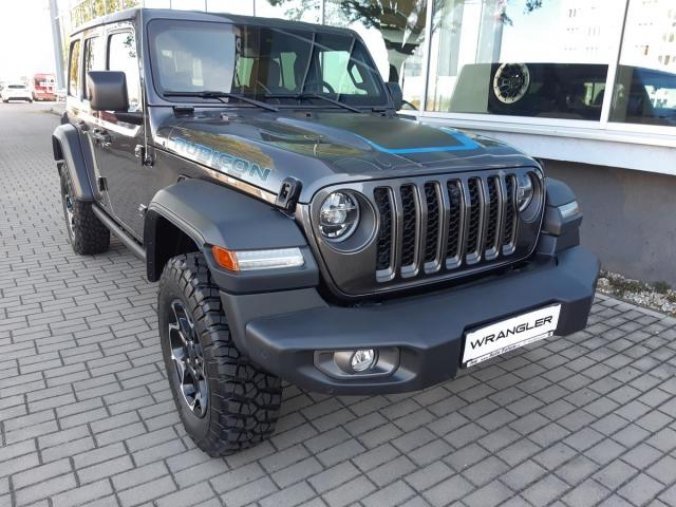 Jeep Wrangler, 2,0T PHEV 380 PS Rubicon, barva šedá