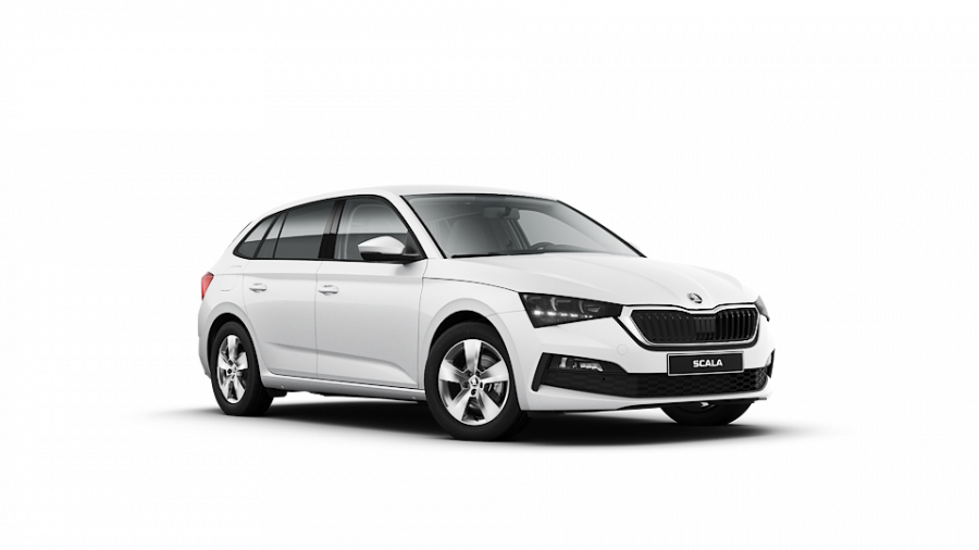 Škoda Scala, 1,5 TSI 110 kW 6-stup. mech., barva bílá