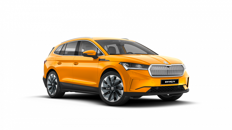 Škoda Enyaq iV, 82 kWh 150 kW 1° převodovka, barva oranžová