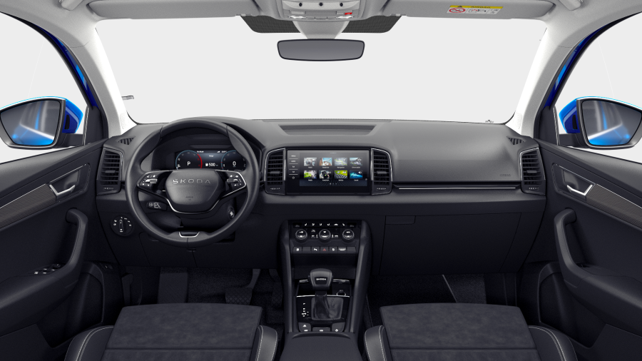 Škoda Karoq, 2,0 TDI 110 kW 7-stup. automat., barva modrá