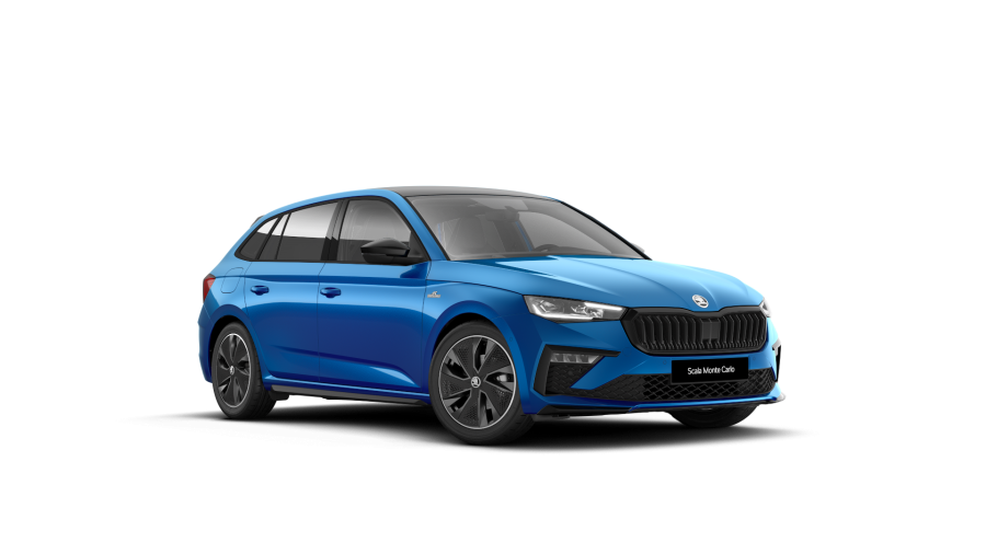 Škoda Scala, 1,0 TSI 85 kW 7-stup. automat., barva modrá